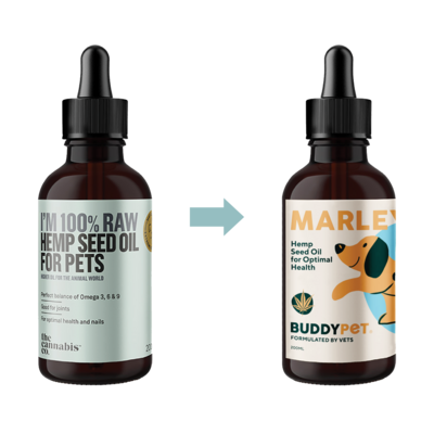 Marley Hemp Seed Oil For Pets 100% RAW 200ml by BuddyPet