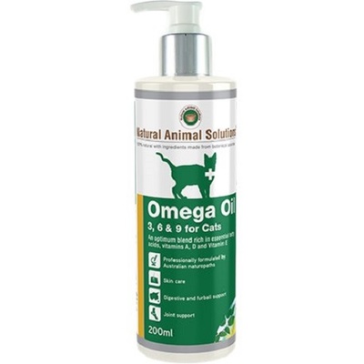 Natural Animal Solutions Cat Omega Oil 200ml