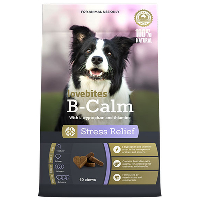 Vetafarm Lovebites B-Calm Dog Chew Treats / 60 Chews