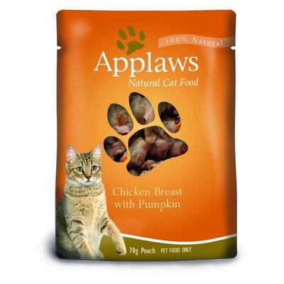 Applaws Cat 16 x 70g Chicken Breast with Pumpkin in Broth Pouch