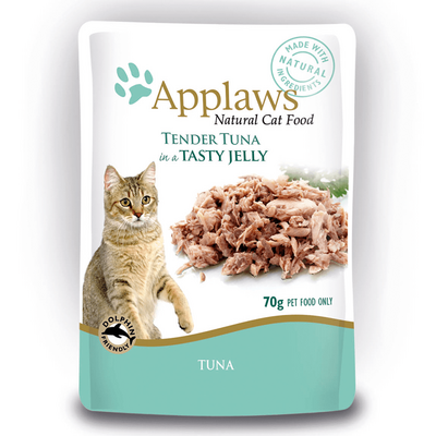 Applaws Cat 16 x 70g Tender Tuna Wholemeat in a Tasty Jelly Pouch