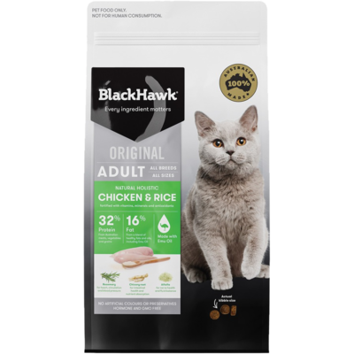 Black Hawk Cat 3kg Chicken & Rice Dry Food