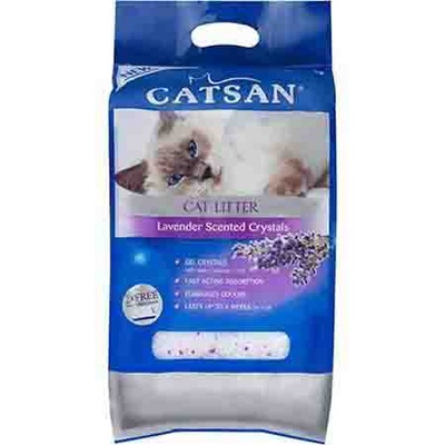 Catsan Crystals Lavender Cat Litter 8kg /  2 x 4kg Bags
