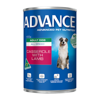 Advance Dog Adult Casserole Lamb 400g
