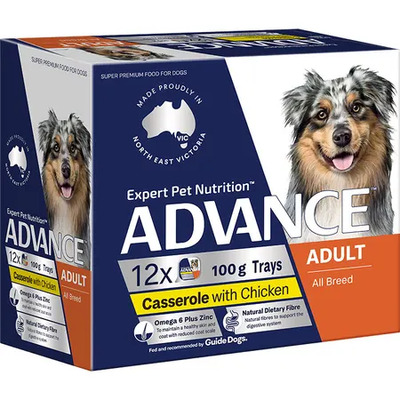 Advance Dog Adult Chicken Casserole 12 X 100g