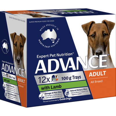 Advance Dog Adult Lamb 12 X 100g