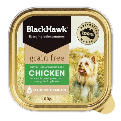 Black Hawk Dog / 9 x 100g Grain Free Chicken Wet Food