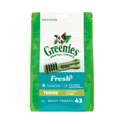 Greenies Freshmint 43 Teenie Dog Dental Treats 340g