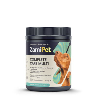 ZAMIPET COMPLETE CARE MULTI VITAMIN FOR DOGS 300G 60 CHEWS