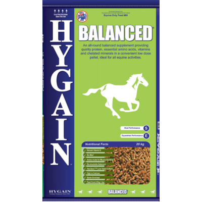 Hygain Balanced Dietary Feed Supplement for Horses 20KG