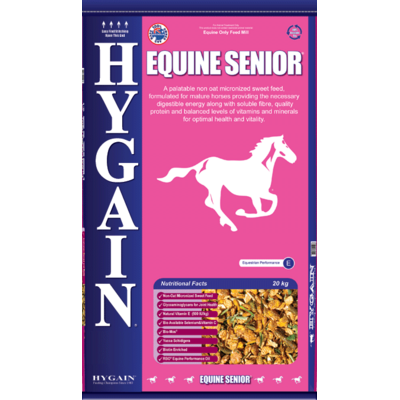 Hygain Equine Senior 20kg Non-Oat Feed Supplement for Mature Horses & Ponies (6+)