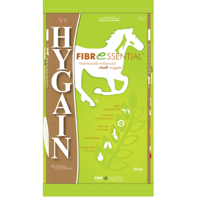 Hygain Fibressential 20kg Nutritionally enhanced chaff nuggets for Horses