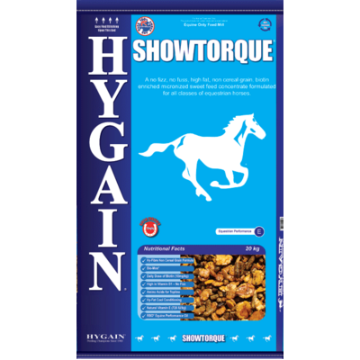 Hygain Showtorque 20kg High-fat Cereal Grain-free Feed for Horses