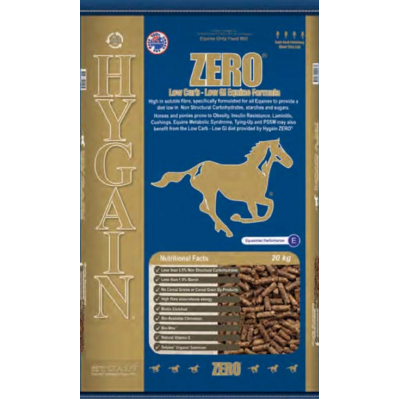Hygain Zero 20kg Low-carb Low GI Feed Supplement for Horses
