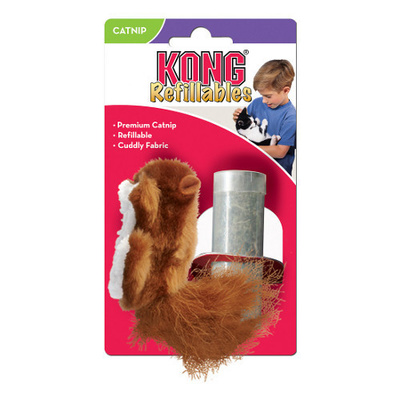 KONG Cat Squirrel Catnip Refillable Toy