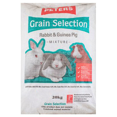 Peters 20kg Grain Selection for Rabbits and Guinea Pigs (Multigrain)