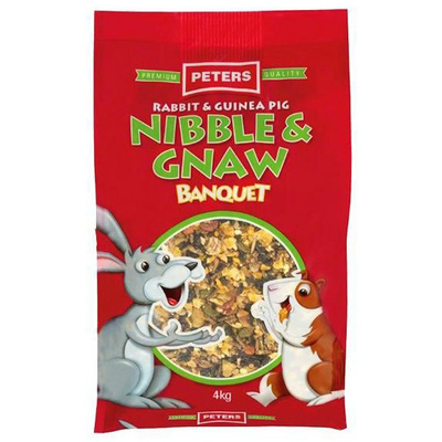 Peters 4kg Nibble & Gnaw Banquet Mix for Rabbits & Guinea pigs