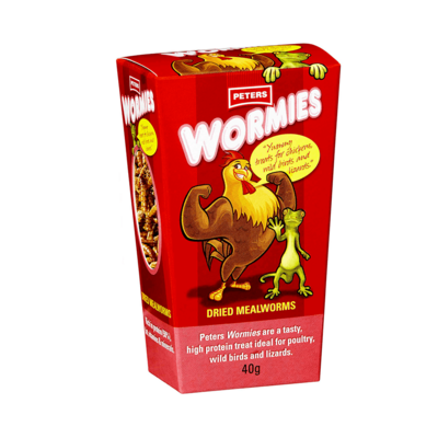 Peters Wormies Mealworms (Bulk Box of 5 x 40g) 