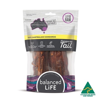 Balanced Life 5" Air-dried Kangaroo Tails / 2pk 
