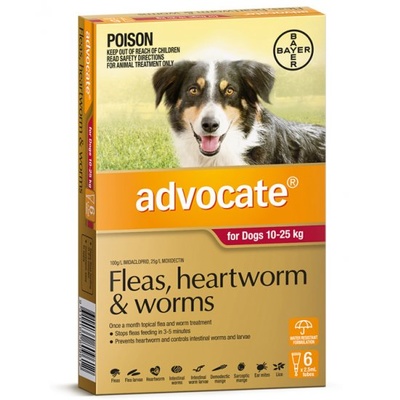 Advocate for Dogs Large 10-25kg 6 Pack (Red)