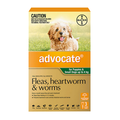 Advocate for Puppies and Small Dogs 0-4kg 3 Pack (Green)