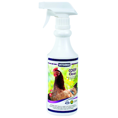 Vetsense Coop Clean 500ml Chicken & Poultry Coop Aviary Cleaner & Sanitiser
