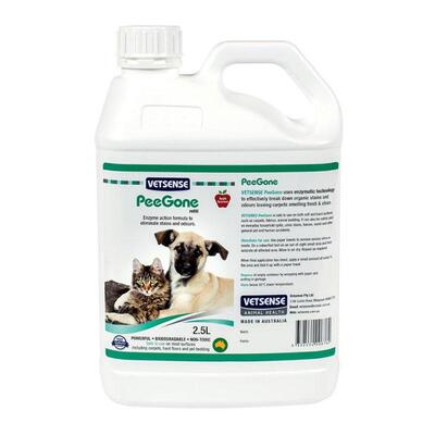 Vetsense PeeGone Pet Stain, Urine and Odour Remover 2.5L