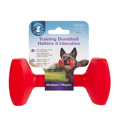 Company of Animals MEDIUM RETRIEVAL TRAINING DUMBBELL Toy for Dogs