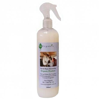 OZZ ORGANIC TAIL & MANE DETANGLER CONDITIONING SPRAY FOR HORSES AND DOGS 500ML